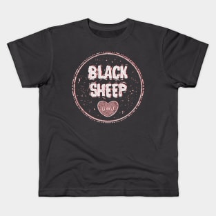 Black sheep (white) Kids T-Shirt